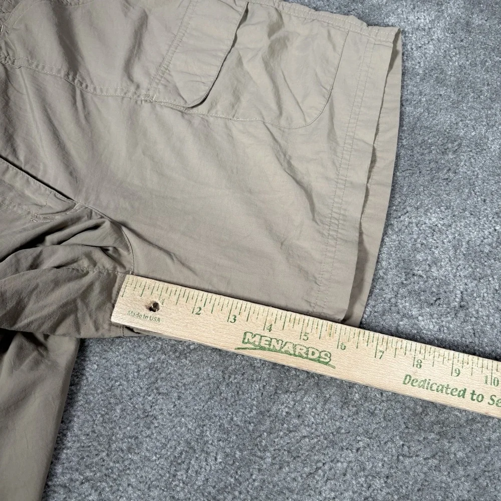 LL Bean Cargo‎ Shorts Womens 10 Beige Nylon Utility Hiking Outdoors Fishing